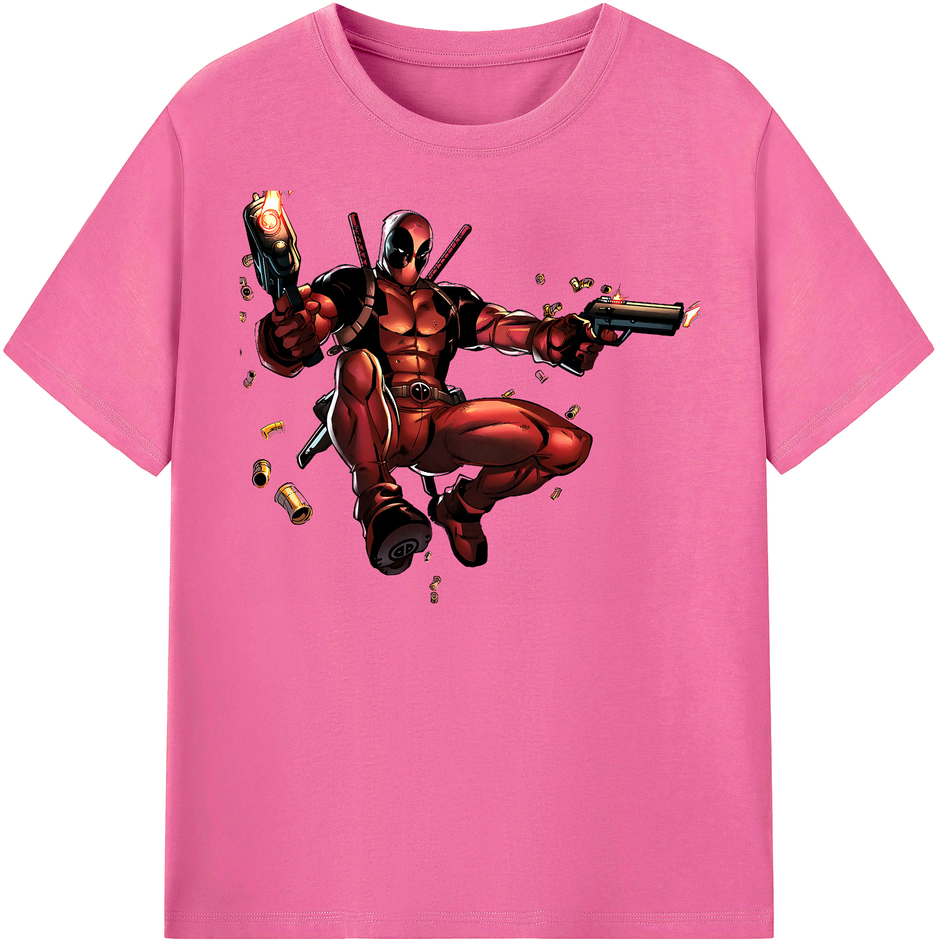 （画像用） Deadpool デッドプール レディースカジュアルプリントTシャツ（綿100％）